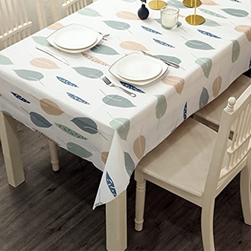 PVC-Tischdecke, abwischbar, rechteckig, Blätter-Tischdecken, schmutzabweisend, wasserdicht, öldicht, quadratisch, für Picknick, Abendessen, Küche, 137 x 180 cm PVC-Tischdecke, abwischbar, rechteckig, Blätter-Tischdecken, schmutzabweisend, wasserdicht, öldicht, quadratisch, für Picknick, Abendessen, Küche, 137 x 180 cm von YAAVAAW