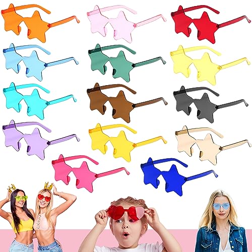 14er Party Brille Sternförmige farbige Sonnenbrille,Hippie Brille,Andlose Sonnenbrille,Festival Brille Lustige Partybrillen für Kinder Erwachsene Fasching Foto Requisiten Halloween Geburtstagsfeier 14er Party Brille Sternförmige farbige Sonnenbrille,Hippie Brille,Andlose Sonnenbrille,Festival Brille Lustige Partybrillen für Kinder Erwachsene Fasching Foto Requisiten Halloween Geburtstagsfeier von YAAVAAW