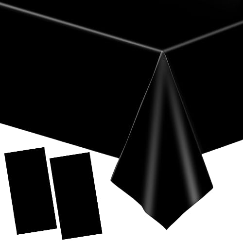 2 Stück Einweg Tischdecke Schwarze Papiertischdeck Roll Kunststoff Party Tischdecken,137*274cm Papiertischdecken Rolle Wasserdichte Tischtuch für Bienen Party,Kindergeburtstag,Thanksgiving,Halloween 2 Stück Einweg Tischdecke Schwarze Papiertischdeck Roll Kunststoff Party Tischdecken,137*274cm Papiertischdecken Rolle Wasserdichte Tischtuch für Bienen Party,Kindergeburtstag,Thanksgiving,Halloween von YAAVAAW