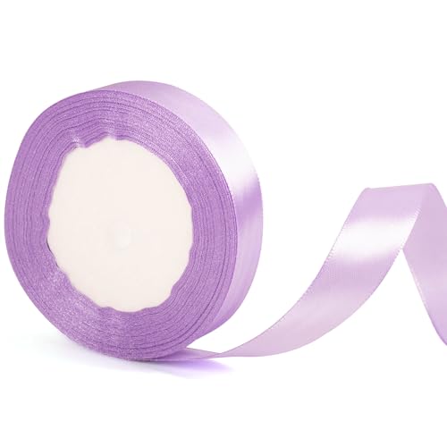20mm Breites Baby-lila Band für Geschenkverpackung 22m, Baby Violett Band Stoff Satin für Geschenk Wrapping Weihnachtskuchen Haar Bogen Bouquet Florist Crafting Hochzeit Auto Dekoration 20mm Breites Baby-lila Band für Geschenkverpackung 22m, Baby Violett Band Stoff Satin für Geschenk Wrapping Weihnachtskuchen Haar Bogen Bouquet Florist Crafting Hochzeit Auto Dekoration von YAAVAAW
