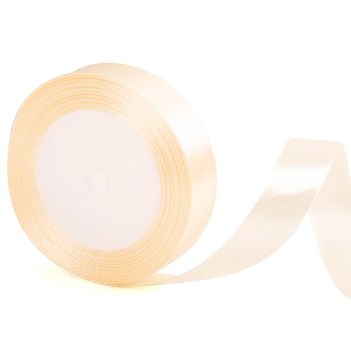 20mm Breites Elfenbein Band für Geschenkverpackung 22m, Off-white Band Stoff Satinband für Geschenk Verpackung Weihnachtskuchen Haar Bogen Bouquet Florist Crafting Hochzeit Auto Dekoration 20mm Breites Elfenbein Band für Geschenkverpackung 22m, Off-white Band Stoff Satinband für Geschenk Verpackung Weihnachtskuchen Haar Bogen Bouquet Florist Crafting Hochzeit Auto Dekoration von YAAVAAW