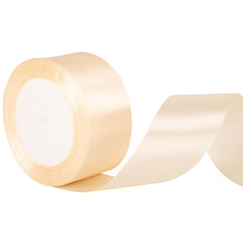 50mm breite Elfenbein Band Cremefarbe, 2-Zoll dickes Elfenbein Band verwendet für Geschenkverpackung, Bogen Bouquet Herstellung, Hochzeit Auto Dekoration, Kuchen Geschenk Verpackung 50mm breite Elfenbein Band Cremefarbe, 2-Zoll dickes Elfenbein Band verwendet für Geschenkverpackung, Bogen Bouquet Herstellung, Hochzeit Auto Dekoration, Kuchen Geschenk Verpackung von YAAVAAW