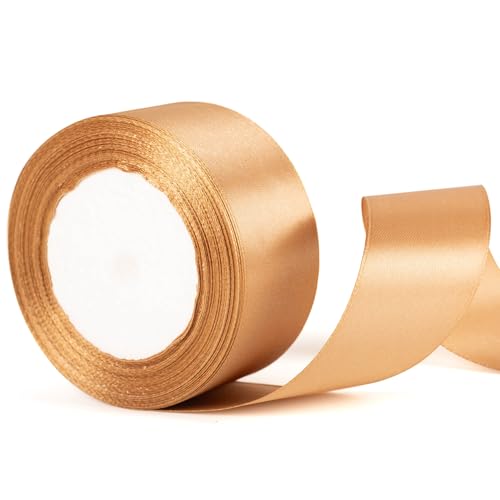 50mm breites Champagner-Goldband mit dickem Weihnachtsband, dickes goldenes Weihnachtsband verwendet für Geschenke, Weihnachtskuchen, Bögen, Sträuße, Hochzeitsauto Dekoration, Band 50mm breites Champagner-Goldband mit dickem Weihnachtsband, dickes goldenes Weihnachtsband verwendet für Geschenke, Weihnachtskuchen, Bögen, Sträuße, Hochzeitsauto Dekoration, Band von YAAVAAW