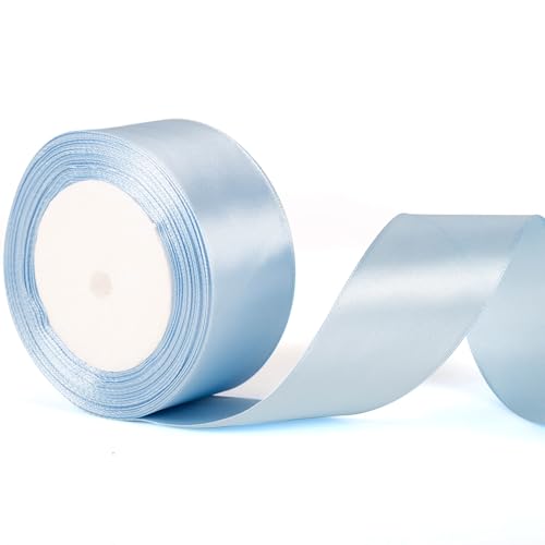 50mm breites Saphirband, 2-Zoll dickes Saphirband für Geschenkverpackung, Bogenstrauß Herstellung, hellblaue Hochzeit Auto Dekoration, Kuchen Geschenk Verpackung Band 50mm breites Saphirband, 2-Zoll dickes Saphirband für Geschenkverpackung, Bogenstrauß Herstellung, hellblaue Hochzeit Auto Dekoration, Kuchen Geschenk Verpackung Band von YAAVAAW