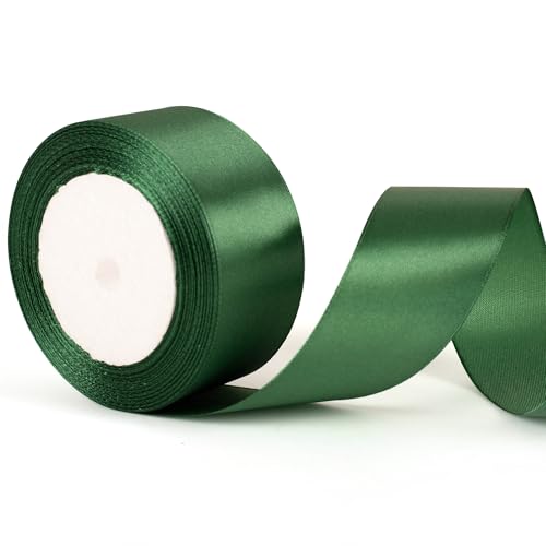 50mm breites dunkelgrünes Band, dickes dunkelgrünes Weihnachtsband für Geschenkverpackung, Hochzeitsauto-Dekorationsband für die Herstellung von Weihnachtskuchen, Bögen, Sträußen, etc. 50mm breites dunkelgrünes Band, dickes dunkelgrünes Weihnachtsband für Geschenkverpackung, Hochzeitsauto-Dekorationsband für die Herstellung von Weihnachtskuchen, Bögen, Sträußen, etc. von YAAVAAW