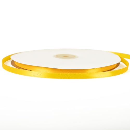 6 mm dünnes goldgelbes Band zum Verpacken von Geschenken, 91 m, Halloween-Dekoration, Geschenkverpackungen, Geschenktüten, Cupcake-Haarballons, Basteln – Stoffsatin 6 mm dünnes goldgelbes Band zum Verpacken von Geschenken, 91 m, Halloween-Dekoration, Geschenkverpackungen, Geschenktüten, Cupcake-Haarballons, Basteln – Stoffsatin von YAAVAAW