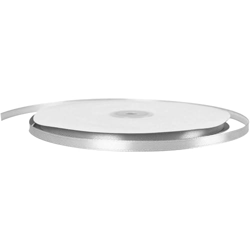 6 mm dünnes silbergraues Band zum Verpacken von Geschenken, 91 m, graues Halloweenband, dünnes Stoff-Satinband für Geschenkverpackungen, Geschenktüten, Cupcake-Haarballons, Halloween-Dekoration 6 mm dünnes silbergraues Band zum Verpacken von Geschenken, 91 m, graues Halloweenband, dünnes Stoff-Satinband für Geschenkverpackungen, Geschenktüten, Cupcake-Haarballons, Halloween-Dekoration von YAAVAAW