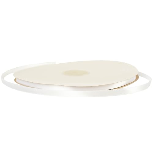 6 mm dünnes weißes Satinband, 91 m für Geschenkverpackungen, Geschenktüten, Cupcake-Dekoration, Hochzeits- und Weihnachtsbastelarbeiten 6 mm dünnes weißes Satinband, 91 m für Geschenkverpackungen, Geschenktüten, Cupcake-Dekoration, Hochzeits- und Weihnachtsbastelarbeiten von YAAVAAW