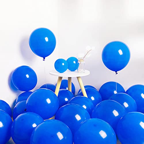 „YAAVAAW“ Dunkelblaue, matte Luftballons, 100 Stück, 12,7 cm, glänzende, matte Party-Latex-Luftballons, für Hochzeiten, Abschlussball, Luftparty, kleine Meerjungfrau-Party-Dekorationen von YAAVAAW