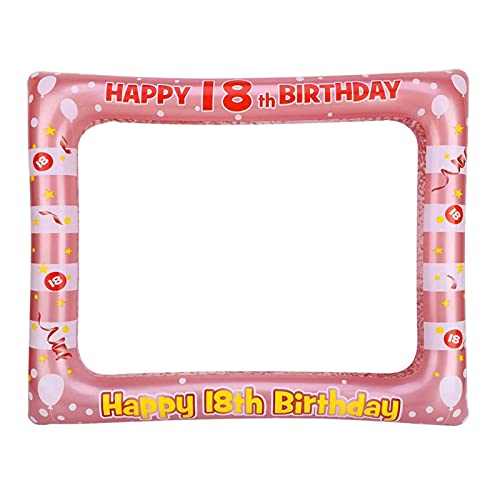 YAAVAAW Fotoautomaten-Zubehör: Aufblasbarer Selfie-Rahmen, Roségold, PVC-Material, 71 x 58 cm, zum 18. Geburtstag und Party-Dekoration, Geschenk für Damen YAAVAAW Fotoautomaten-Zubehör: Aufblasbarer Selfie-Rahmen, Roségold, PVC-Material, 71 x 58 cm, zum 18. Geburtstag und Party-Dekoration, Geschenk für Damen von YAAVAAW