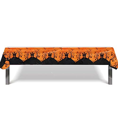 Halloween Party Geschirr Set 16 Gäste, Halloween Einweg Geschirr Set Halloween Geschirr Dekor mit Kunststoff Tischdecke, Papierteller Servietten und Tassen für Halloween Party Supplies Dekorationen Halloween Party Geschirr Set 16 Gäste, Halloween Einweg Geschirr Set Halloween Geschirr Dekor mit Kunststoff Tischdecke, Papierteller Servietten und Tassen für Halloween Party Supplies Dekorationen von YAAVAAW