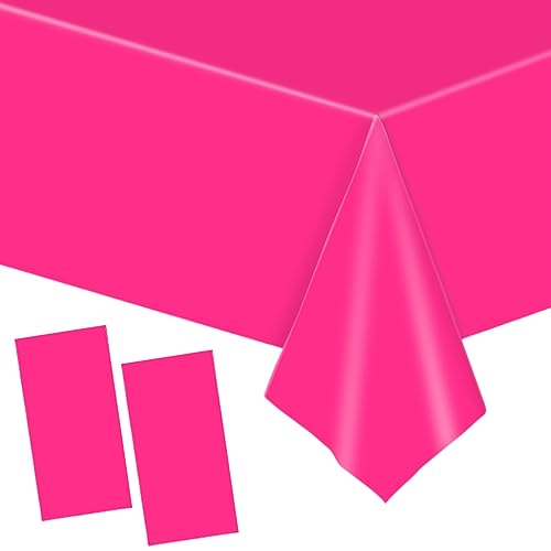 2 Stück Einweg Tischdecke Hot Pink Papiertischdeck Roll Kunststoff Party Tischdecken,137*274cm Papiertischdecken Rolle Wasserdichte Tischtuch für Bienen Party,Kindergeburtstag,Hochzeiten,Weihnachten 2 Stück Einweg Tischdecke Hot Pink Papiertischdeck Roll Kunststoff Party Tischdecken,137*274cm Papiertischdecken Rolle Wasserdichte Tischtuch für Bienen Party,Kindergeburtstag,Hochzeiten,Weihnachten von YAAVAAW