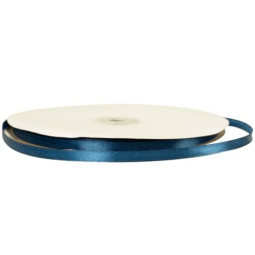 Satinband, 6 mm dünn, marineblau, 91 m, dunkelblauer Stoff für Geschenkverpackungen, Geschenktüten, Cupcake, Hochzeit, Luftballons, Weihnachtsdekoration, Basteln Satinband, 6 mm dünn, marineblau, 91 m, dunkelblauer Stoff für Geschenkverpackungen, Geschenktüten, Cupcake, Hochzeit, Luftballons, Weihnachtsdekoration, Basteln von YAAVAAW