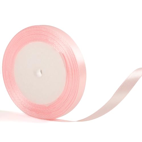 Satinband zum Verpacken von Geschenken, 10 mm, Rosa, 22 m, für Geschenke, Kuchendekoration, Floristenhandwerk, Hochzeits- und Auto-Ornamente Satinband zum Verpacken von Geschenken, 10 mm, Rosa, 22 m, für Geschenke, Kuchendekoration, Floristenhandwerk, Hochzeits- und Auto-Ornamente von YAAVAAW