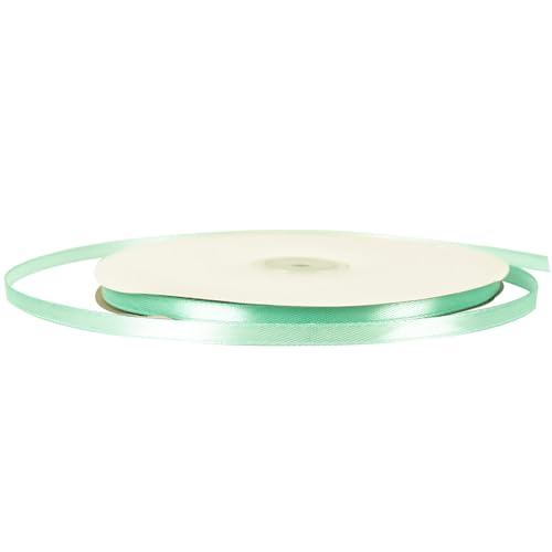 Satinband zum Verpacken von Geschenken, 6 mm, türkisfarbenes Stoffband für Geschenkverpackungen, Hochzeit, Weihnachtsdekoration und Basteln, 91 m Satinband zum Verpacken von Geschenken, 6 mm, türkisfarbenes Stoffband für Geschenkverpackungen, Hochzeit, Weihnachtsdekoration und Basteln, 91 m von YAAVAAW