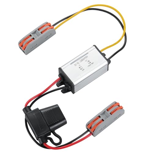 YABOANG 24V auf 12V Spannungswandler, DC DC Wandler 12V 5A 60W mit Sicherung Wasserdicht, Step Down Converter für Golfwagen LED Light Motor Truck Fahrzeug Boot und Instrumente etc YABOANG 24V auf 12V Spannungswandler, DC DC Wandler 12V 5A 60W mit Sicherung Wasserdicht, Step Down Converter für Golfwagen LED Light Motor Truck Fahrzeug Boot und Instrumente etc von YABOANG
