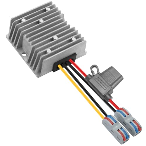YABOANG DC-DC Konverter, Spannungswandler 24/48/60/72V zu 24V 20A 480W MAX mit wasserdichter Sicherung und Klemmleiste, automatischer Abwärtsspannungsregler, für Automotoren und Instrumente etc YABOANG DC-DC Konverter, Spannungswandler 24/48/60/72V zu 24V 20A 480W MAX mit wasserdichter Sicherung und Klemmleiste, automatischer Abwärtsspannungsregler, für Automotoren und Instrumente etc von YABOANG