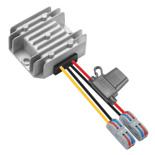 YABOANG DC-DC Konverter, Spannungswandler 24V zu 12V 10A 120W MAX mit wasserdichter Sicherung und Klemmleiste, automatischer Abwärtsspannungsregler, für Automotoren und Instrumente etc YABOANG DC-DC Konverter, Spannungswandler 24V zu 12V 10A 120W MAX mit wasserdichter Sicherung und Klemmleiste, automatischer Abwärtsspannungsregler, für Automotoren und Instrumente etc von YABOANG