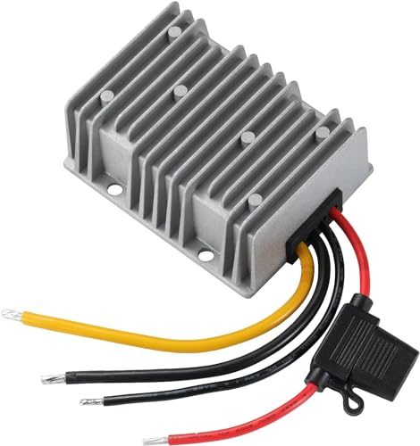 YABOANG DC-DC Konverter 20-35V to 12V, DC-DC-Wandler Buck, Spannungswandler 24V zu 12V 40A 480W MAX mit wasserdichter Sicherung und Klemmleiste, automatischer Abwärtsspannungsregler YABOANG DC-DC Konverter 20-35V to 12V, DC-DC-Wandler Buck, Spannungswandler 24V zu 12V 40A 480W MAX mit wasserdichter Sicherung und Klemmleiste, automatischer Abwärtsspannungsregler von YABOANG