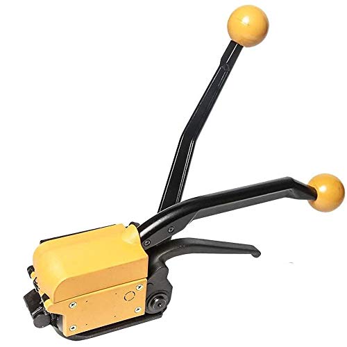 YADLCR Stahlband Umreifungsgerät Manuelle Umreifungsmaschine Stahlband Verpackung Maschine Tragbar Ballenpresse für hülsenloses Umreifen von Stahlbändern (12,7-19mm) von YADLCR