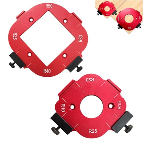 4-in-1-Bogenwinkel-Positionierungsschablone, Eckradius-Vorrichtungsfräser-Schablone, Eckradius-Schablonenpositionierung for Schneidemaschine for Holzbearbeitung R10/R15/R20/R25/R30/R35/R40/R50 (Color 4-in-1-Bogenwinkel-Positionierungsschablone, Eckradius-Vorrichtungsfräser-Schablone, Eckradius-Schablonenpositionierung for Schneidemaschine for Holzbearbeitung R10/R15/R20/R25/R30/R35/R40/R50 (Color von YAERLE