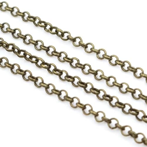 5 Meter/Los 2,0 mm 2,5 mm, 5 Farben, plattiert, O-Ring, ungeschweißtes Eisen, Kabelketten, Halskette, DIY-Schmuckherstellung, Zubehör, Bronze, 2,5 mm 5 Meter/Los 2,0 mm 2,5 mm, 5 Farben, plattiert, O-Ring, ungeschweißtes Eisen, Kabelketten, Halskette, DIY-Schmuckherstellung, Zubehör, Bronze, 2,5 mm von YAGNYUOG