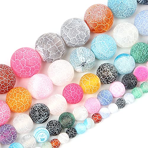 Bunte Malachitperlen, Naturstein, rote Adern, Achate, rund, lose Perlen, Schmuckherstellung für Armbänder und Halsketten, 5 Größen, 8 mm, H7447, 8 mm, ca. 48 Stück Bunte Malachitperlen, Naturstein, rote Adern, Achate, rund, lose Perlen, Schmuckherstellung für Armbänder und Halsketten, 5 Größen, 8 mm, H7447, 8 mm, ca. 48 Stück von YAJILM