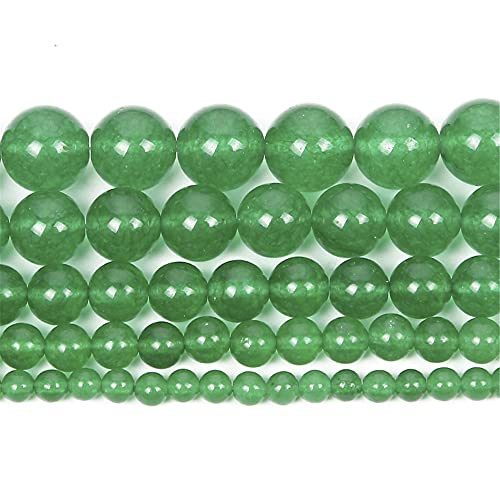 Chalcedon-Anhänger aus Naturstein, grüne Adern, rund, lose Perlen für Schmuckherstellung, Handarbeiten, Armbänder, DIY-Strang, 4–12 mm, H8140, 12 mm, ca. 30 Stück Chalcedon-Anhänger aus Naturstein, grüne Adern, rund, lose Perlen für Schmuckherstellung, Handarbeiten, Armbänder, DIY-Strang, 4–12 mm, H8140, 12 mm, ca. 30 Stück von YAJILM