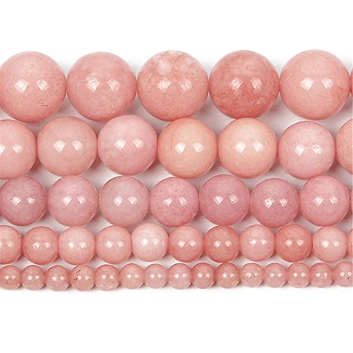 Chalcedon-Anhänger aus Naturstein, rund, lose Perlen für Schmuckherstellung, Armbänder, Halsketten, Strang, 4–12 mm, H8149, 8 mm, ca. 48 Stück Chalcedon-Anhänger aus Naturstein, rund, lose Perlen für Schmuckherstellung, Armbänder, Halsketten, Strang, 4–12 mm, H8149, 8 mm, ca. 48 Stück von YAJILM