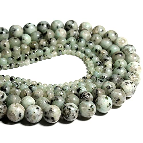 Granit-Perlen aus blauem Naturstein, für Schmuckherstellung, Kristall-Armband, 4 / 6 / 8 / 10 / 12 mm Strang, 38 Stück Granit-Perlen aus blauem Naturstein, für Schmuckherstellung, Kristall-Armband, 4 / 6 / 8 / 10 / 12 mm Strang, 38 Stück von YAJILM