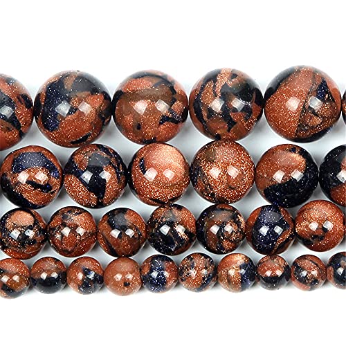 Lose Perlen, Natursteinperlen, Schmuckherstellung, Armband und Halsketten für türkisfarbenen Quarz, H7496, 6 mm, ca. 63 Stück von YAJILM