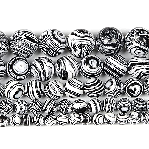 Naturstein, Malachit, rund, lose für Schmuckherstellung, Armband, DIY, Handarbeiten, Perlen, Strang, 4/6/8/10/12 mm, H7147, 8 mm, ca. 48 Stück Naturstein, Malachit, rund, lose für Schmuckherstellung, Armband, DIY, Handarbeiten, Perlen, Strang, 4/6/8/10/12 mm, H7147, 8 mm, ca. 48 Stück von YAJILM