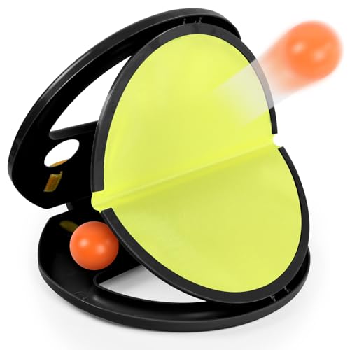 YAJIMAOY Fangballspiel, Klettballspiel für Kinder, Wurf und Fangspiel mit Ball, Wurfspiel Kinder Outdoor, Spaß Ballspiele für Draußen, Spiele Strandspielzeug für Kind und Erwachsene (A) von YAJIMAOY