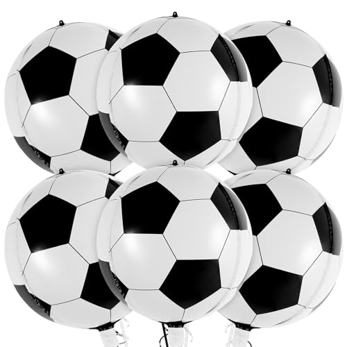 Luftballons Geburtstag Fußball, 6 Stück Folienballon Geburtstag Fußball, 22 Zoll Helium Ballons Fußball Luftballons Groß, Geburtstagsdeko Fußball für Kinder Junge Geburtstag Sport Fussball Thema Luftballons Geburtstag Fußball, 6 Stück Folienballon Geburtstag Fußball, 22 Zoll Helium Ballons Fußball Luftballons Groß, Geburtstagsdeko Fußball für Kinder Junge Geburtstag Sport Fussball Thema von YAJIMAOY
