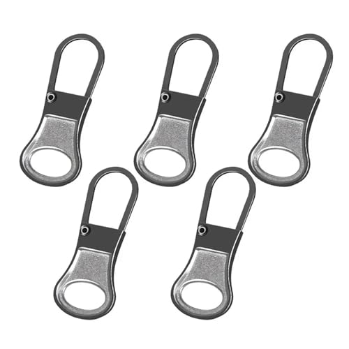 YAKXIUE 5 STÜCKE Ersatz Metall Reißverschluss DIY Nähen Abnehmbare Ersatz Tab Zipper Sliders Kopf Rucksäcke Geldbörsen Reparatur(4) von YAKXIUE