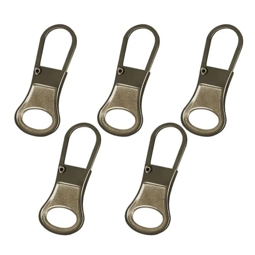 YAKXIUE 5 STÜCKE Ersatz Metall Reißverschluss DIY Nähen Abnehmbare Ersatz Tab Zipper Sliders Kopf Rucksäcke Geldbörsen Reparatur(5) von YAKXIUE