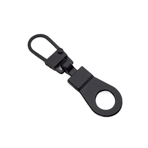 YAKXIUE 5 stücke Abnehmbare Metall Zipper Kopf Oberbekleidung Rucksack Anhänger DIY Nähen Und Reparatur Zubehör(Black) von YAKXIUE