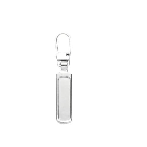 YAKXIUE Ersatz-Reißverschluss mit Abnehmbarer Lasche, Rucksack, Metallschieber, for Gepäck, Jacken, Geldbörsen, Reißverschluss-Abzieher(Silver) von YAKXIUE