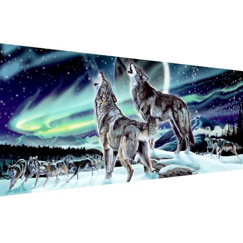 YALKIN 5D Diamond Painting Erwachsene Kinder Großes XXL 30x90cm Diamant Painting Bilder Diamond Art Erwachsene Full DIY Diamant Kunst Malerei Stickerei Set Kreuzstich Bilder Home Wand Dekor von YALKIN