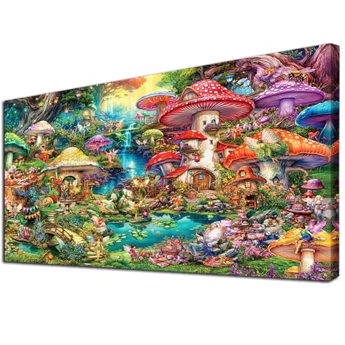 YALKIN 5D Diamond Painting Erwachsene Kinder Großes XXL 40x70cm Diamant Painting Bilder Diamond Art Erwachsene Full DIY Diamant Kunst Malerei Stickerei Set Kreuzstich Bilder Home Wand Dekor von YALKIN