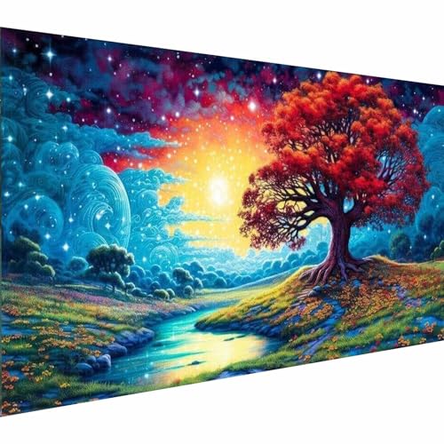 YALKIN 5D Diamond Painting Erwachsene Kinder Großes XXL 40x70cm Diamant Painting Bilder Diamond Art Erwachsene Full DIY Diamant Kunst Malerei Stickerei Set Kreuzstich Bilder Home Wand Dekor von YALKIN