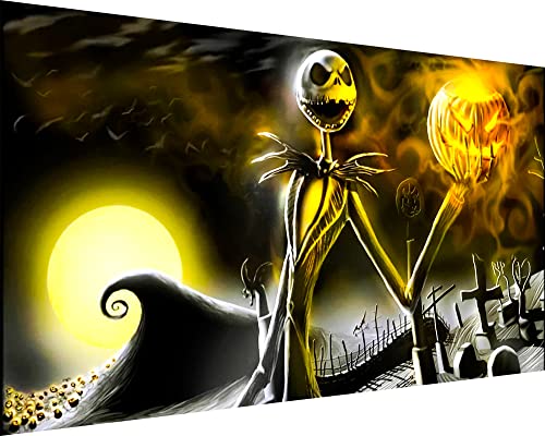 YALKIN 5D Diamond Painting Großes XXL 40x70cm Diamant Painting Bilder Halloween Diamond Art Erwachsene Full DIY Diamant Kunst Malerei Stickerei Set Kreuzstich Bilder Home Wand Dekor von YALKIN