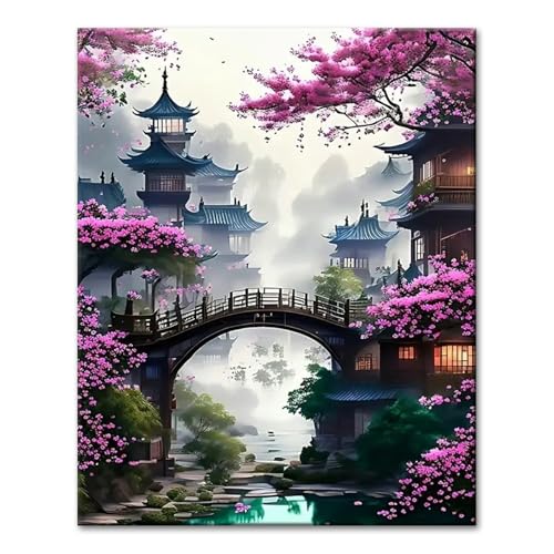 YALKIN Malen Nach Zahlen Erwachsene, Paint by Numbers Malen Nach Zahlen, DIY mit Pinseln und Acrylfarben Handgemalt Ölgemälde Leinwand für Home Decor, Ohne Rahmen (40x50cm) von YALKIN
