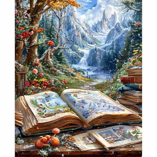 YALKIN Malen Nach Zahlen Erwachsene, Paint by Numbers Malen Nach Zahlen, DIY mit Pinseln und Acrylfarben Handgemalt Ölgemälde Leinwand für Home Decor, Ohne Rahmen (40x50cm) von YALKIN