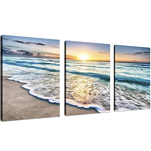 YALKIN 3 Pack 5D Diy Diamond Painting nach Zahlen Diamond Art Kits, Seaside Full Drill für Erwachsene Kindergeschenke für Home Wanddekor, Farbe von Diamonds Kits 30 x 40 cm von YALKIN