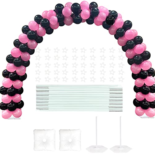 YALLOVE Wiederverwendbarer Ballonbogen, 2,2x3m, Halbkreisförmiger Ballonbogen-Kit, Einstellbar, Für Hochzeit, Graduierung und Geburtstag von YALLOVE