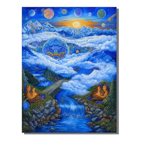 5D Diamond Painting Erwachsene, Diamant Malerei Kinder Anfänger, DIY Abstrakt Landschaft Diamant Painting Bilder Erwachsene Bastelset Als Geschenk Zur Entspannung und Als Wanddeko 40x50cm SYLF455 von YALNSENN