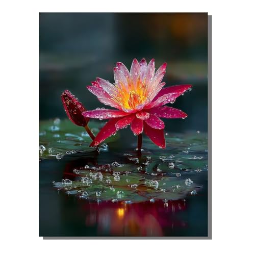 5D Diamond Painting Erwachsene, Diamant Malerei Kinder Anfänger, DIY Blume Pflanze Diamant Painting Bilder Erwachsene Bastelset Geeignet Als Geschenk, Zur Entspannung und Als Wanddeko 40x50cm SYLF31 von YALNSENN