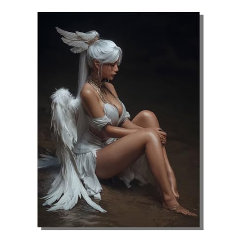5D Diamond Painting Erwachsene, Diamant Malerei Kinder Anfänger, DIY Engel Frau Diamant Painting Bilder Erwachsene Bastelset Geeignet Als Geschenk, Zur Entspannung und Als Wanddeko 30x40 cm SYLF511 von YALNSENN