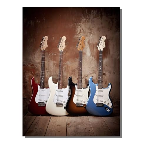 5D Diamond Painting Erwachsene, Diamant Malerei Kinder Anfänger, DIY Gitarre Abstrakt Diamant Painting Bilder Erwachsene Bastelset Als Geschenk Zur Entspannung und Als Wanddeko 80x100 cm SYLF744 von YALNSENN